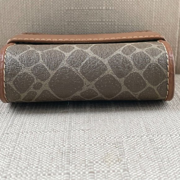 Nina Ricci Vintage Cigarette case/Card case Brown Signature Leather Case - Picture 5 of 12
